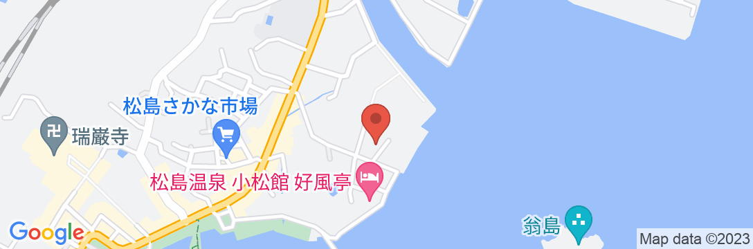 松島温泉元湯 ホテル海風土の地図