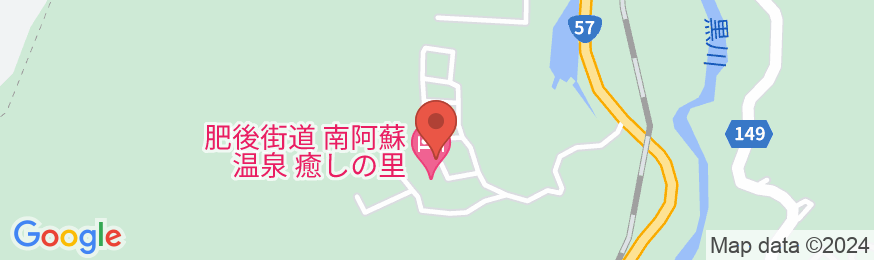 肥後街道 南阿蘇温泉 癒しの里の地図