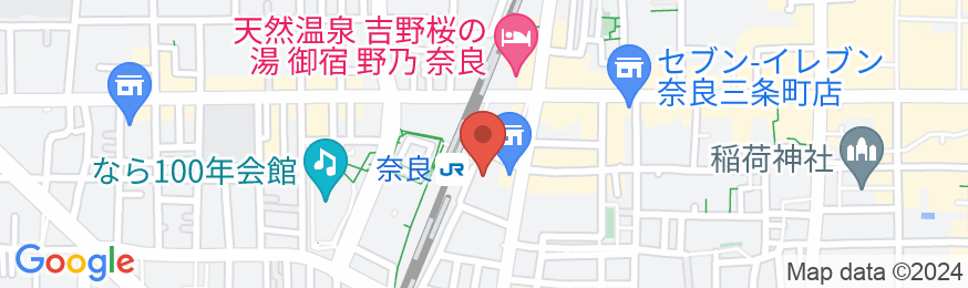 2024年4月フルリニューアルオープン 天然温泉 飛鳥の湯 スーパーホテルPremierJR奈良駅の地図