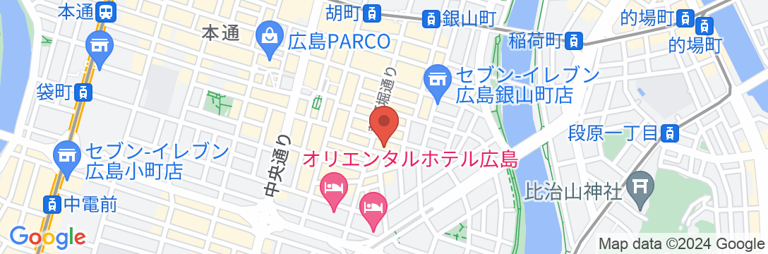 広島カプセルホテル&サウナ岩盤浴 ニュージャパンEXの地図