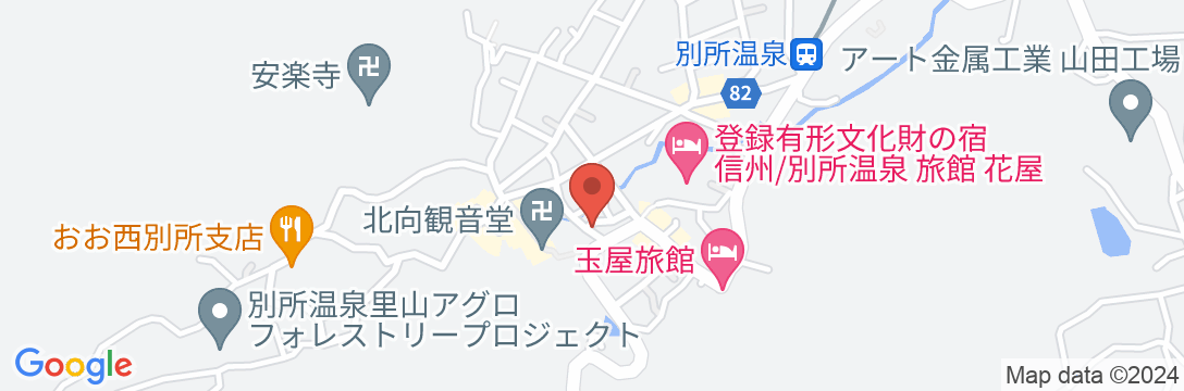 別所温泉 旅館 桂荘の地図
