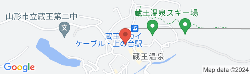 蔵王温泉 源泉湯宿 蔵王プラザホテルの地図