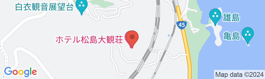 ホテル松島大観荘の地図