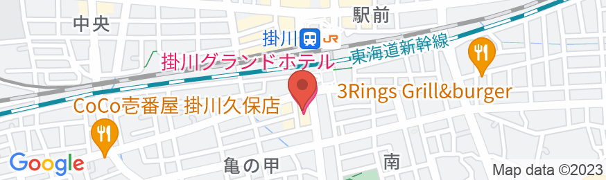 掛川グランドホテルの地図