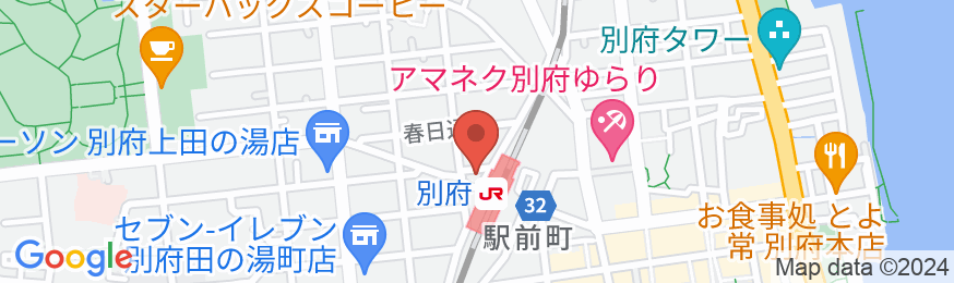 別府駅西口前 ホテル フジヨシの地図