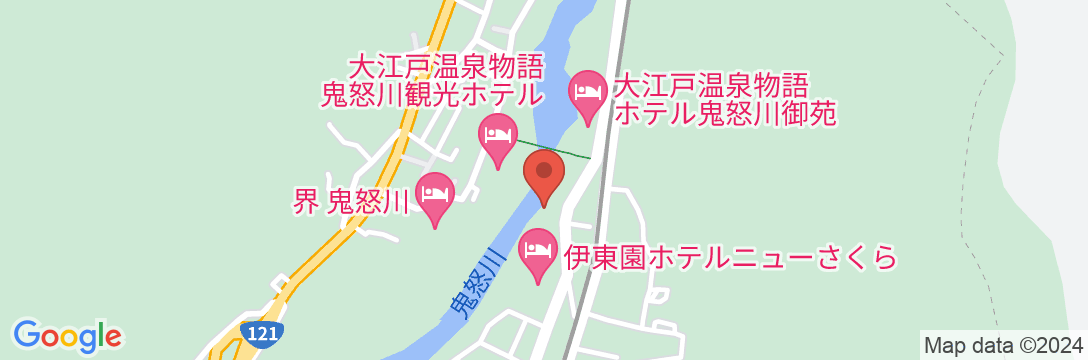 鬼怒川温泉 絶景の宿 佳祥坊福松の地図