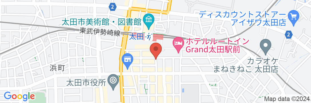 ホテルモンテローザ太田の地図