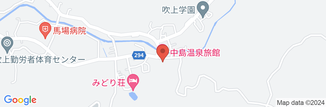 中島温泉旅館の地図