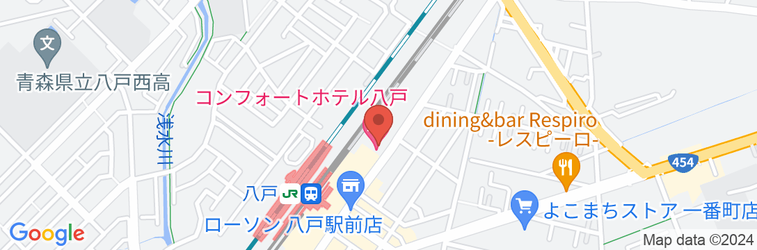 コンフォートホテル八戸の地図