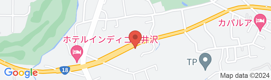 チサンイン軽井沢の地図
