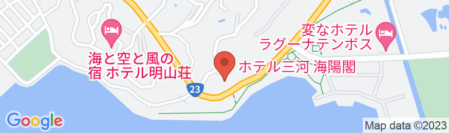 三谷温泉 ホテル三河 海陽閣の地図