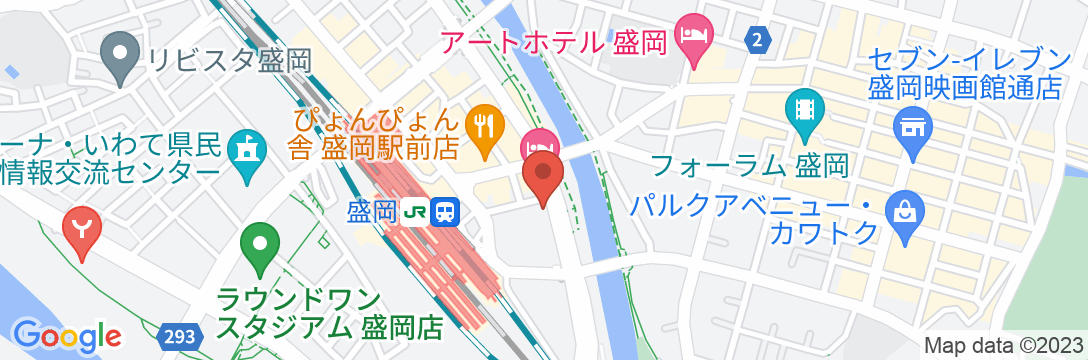 東横INN盛岡駅南口駅前の地図