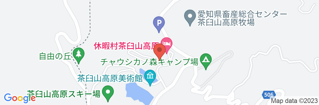 休暇村 茶臼山高原の地図