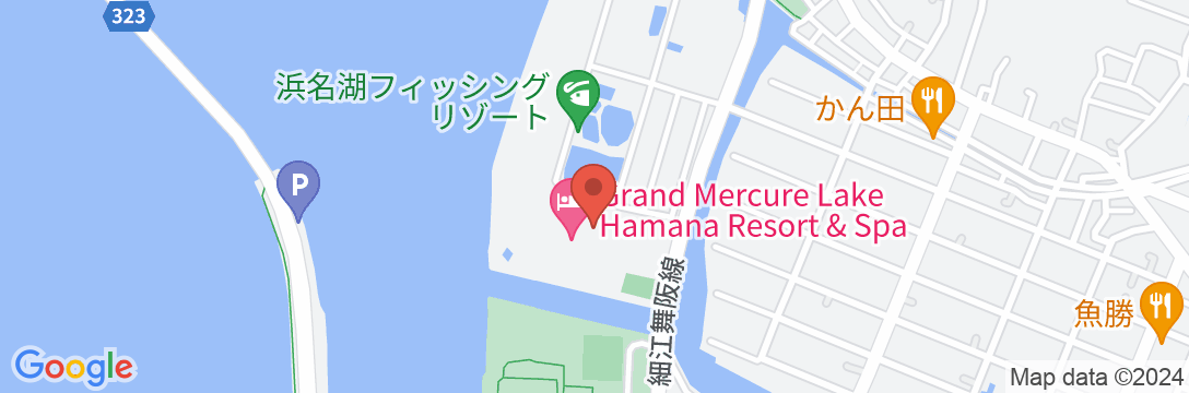 グランドメルキュール浜名湖リゾート&スパ(旧THE HAMANAKO)の地図