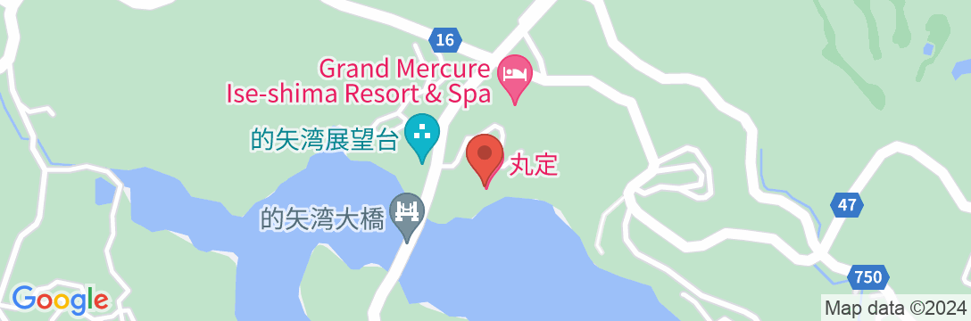 丸定旅館の地図