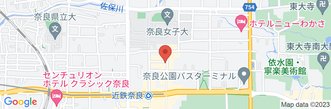 奈良白鹿荘の地図