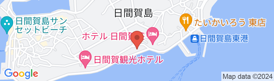 日間賀島 サンホテル大陽荘の地図
