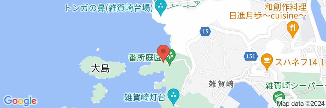 潮風荘の地図