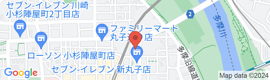 川崎グリーンプラザホテルの地図