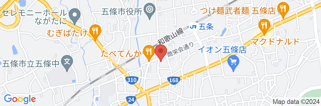 大和五條 藤井館の地図