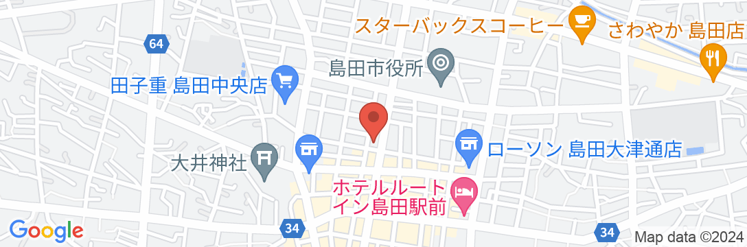 ホテルラクーネ島田の地図