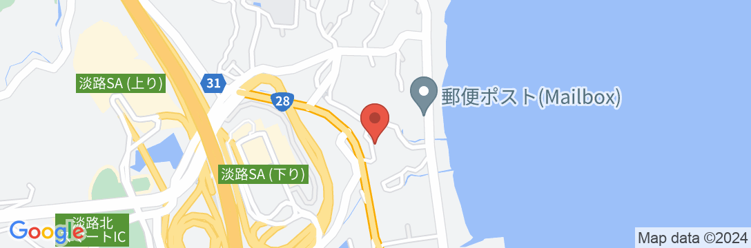 ペンション山一屋 <淡路島>の地図