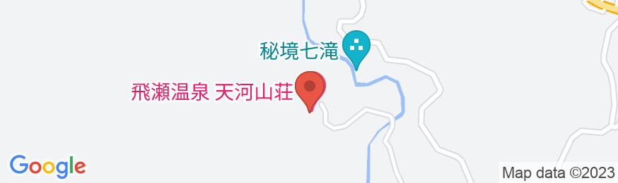 飛瀬温泉 天河山荘の地図