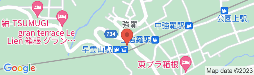 箱根強羅温泉 ホテル佳山水の地図