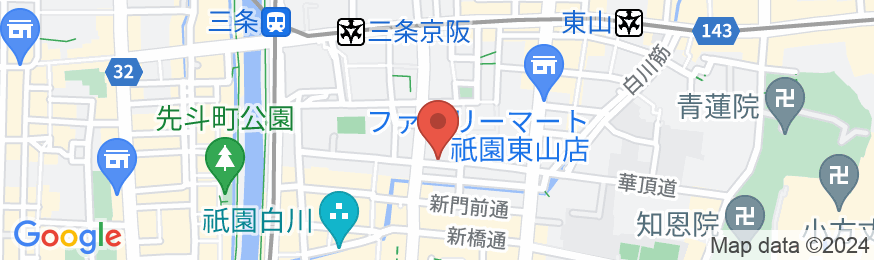 祇園 金瓢の地図
