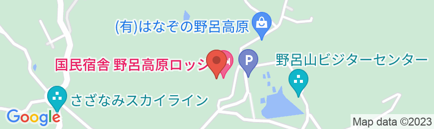 国民宿舎野呂高原ロッジの地図