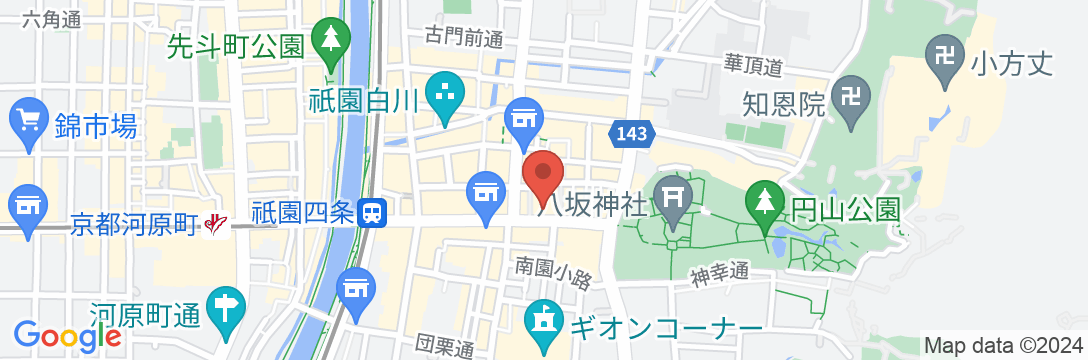 KIZASHI THE SUITE 京都祇園の地図