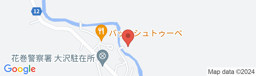 大沢温泉 菊水舘の地図
