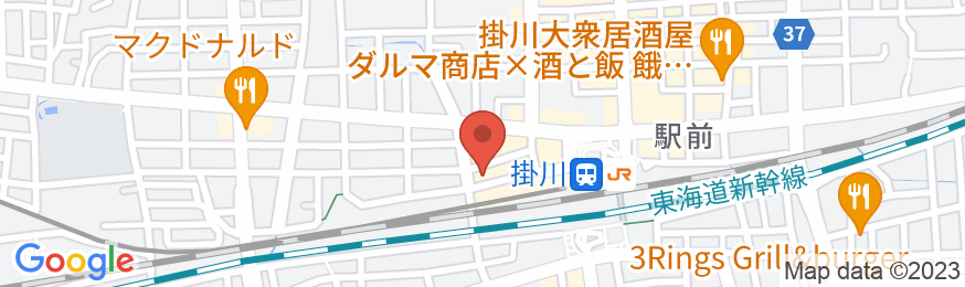 ホテルアイシス掛川(BBHホテルグループ)の地図