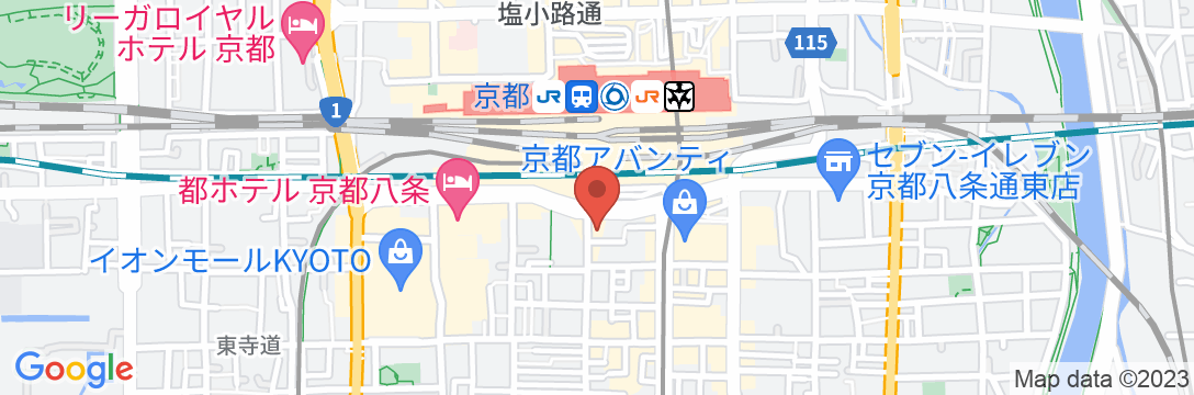 イビススタイルズ京都ステーションの地図