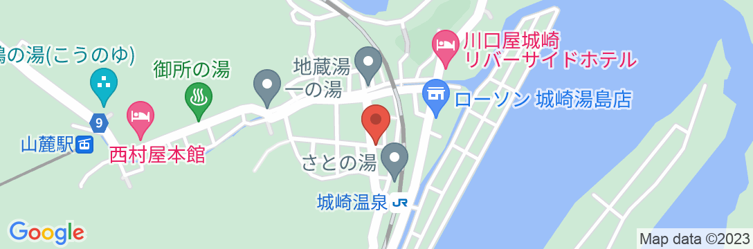 城崎温泉 料理旅館 よしはるの地図