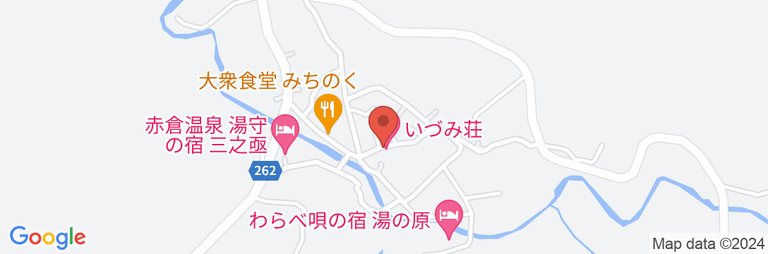 赤倉温泉 旅館 いづみ荘<山形県>の地図