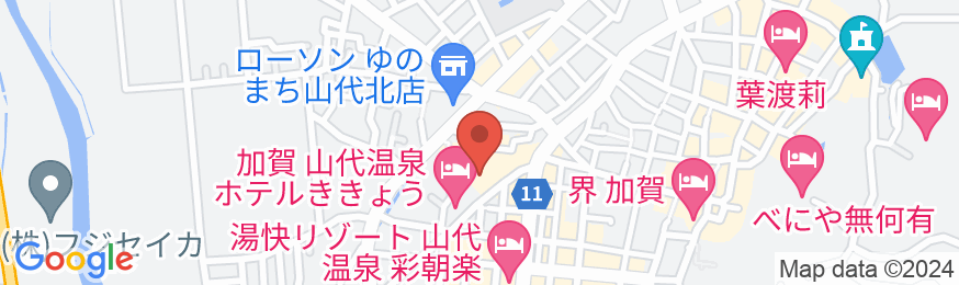 山代温泉 料理自慢の宿 ホテルききょうの地図