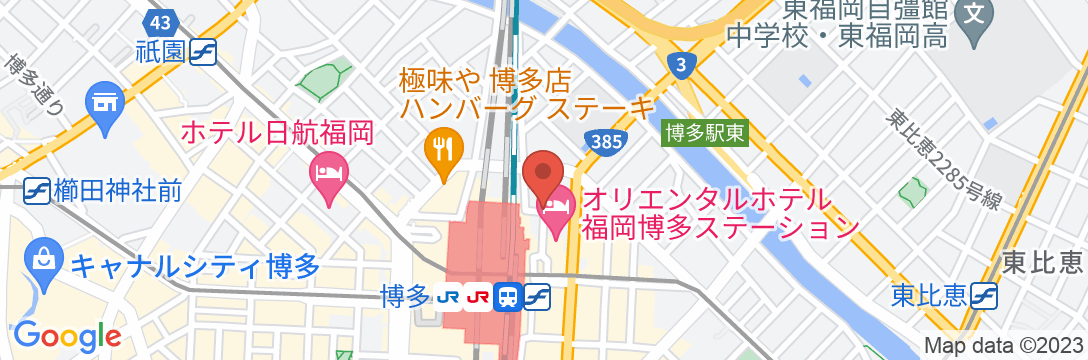 博多グリーンホテル2号館の地図