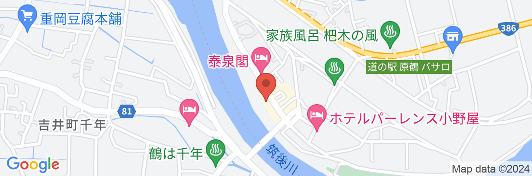 原鶴温泉 延命館の地図