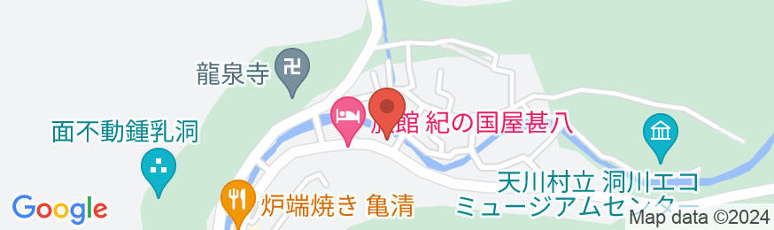 洞川温泉 観峯荘にしぎの地図