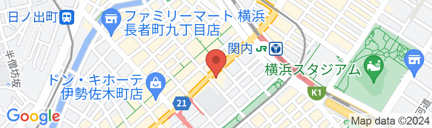 ダイワロイネットホテル横浜関内の地図