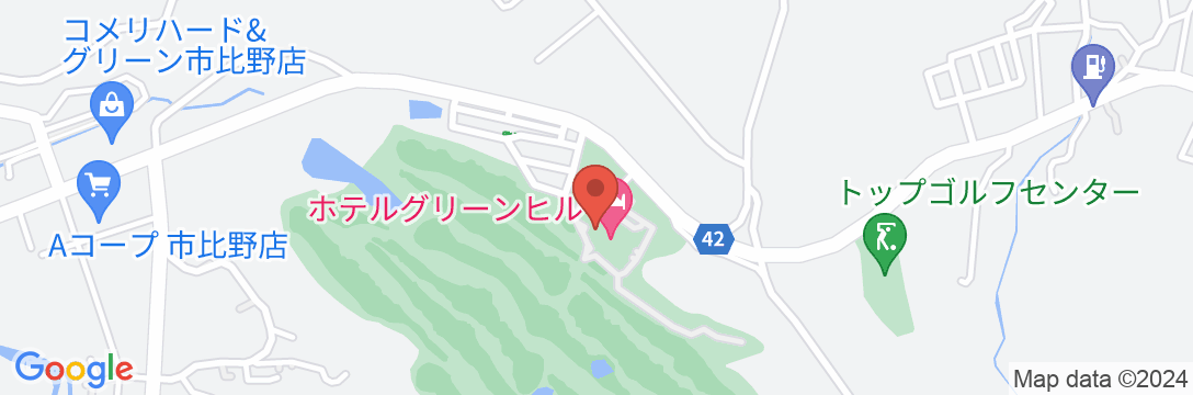 ホテル グリーンヒル<鹿児島県>の地図