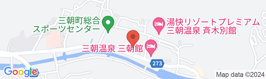 三朝温泉 渓泉閣の地図