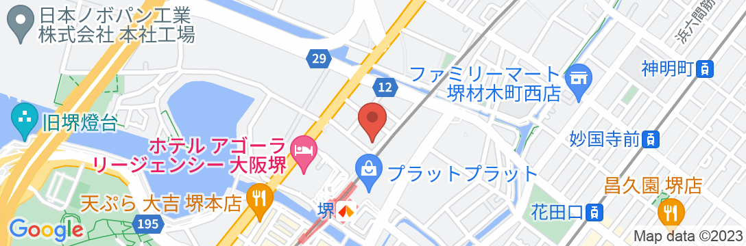 アパホテル〈堺駅前〉の地図