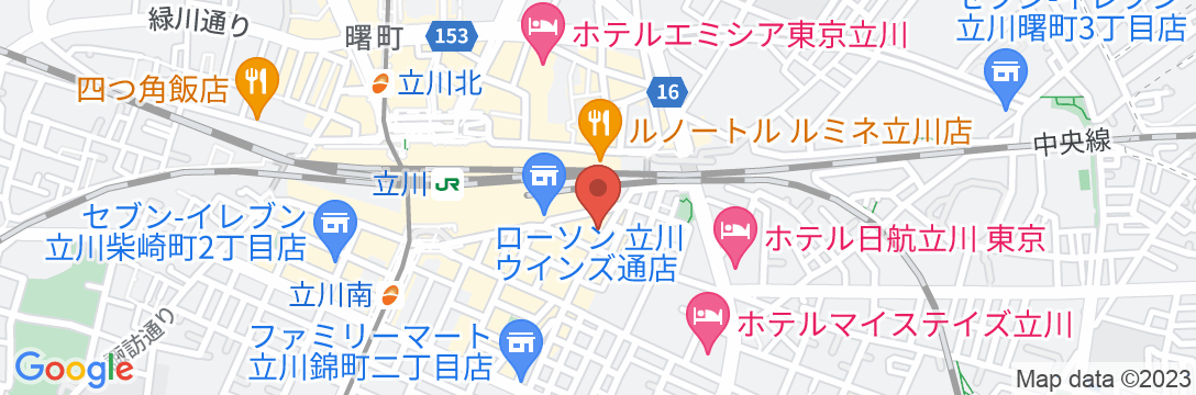 立川アーバンホテルアネックス<別館>の地図