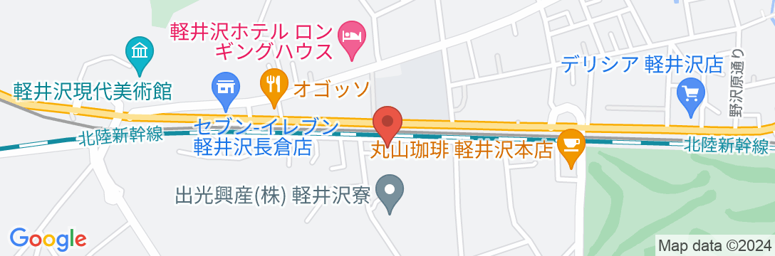 軽井沢ペンションる〜らんの地図