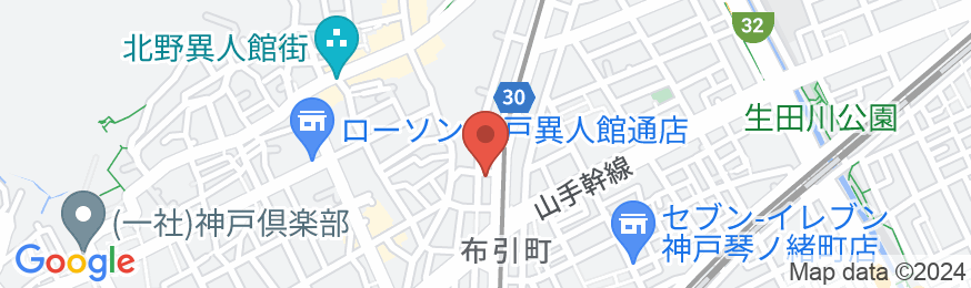 スーパーホテル神戸の地図