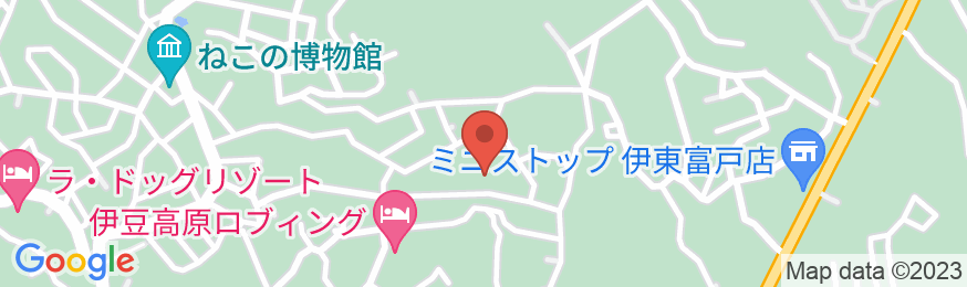 伊豆高原 猫のいるお宿 プチホテル フロマージュの地図