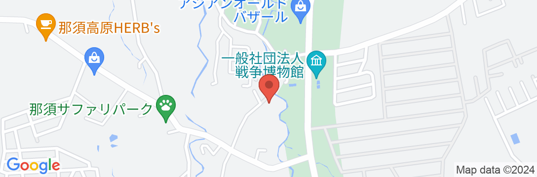 那須の温泉宿 昔日(せきじつ・オールドデイズ)の地図