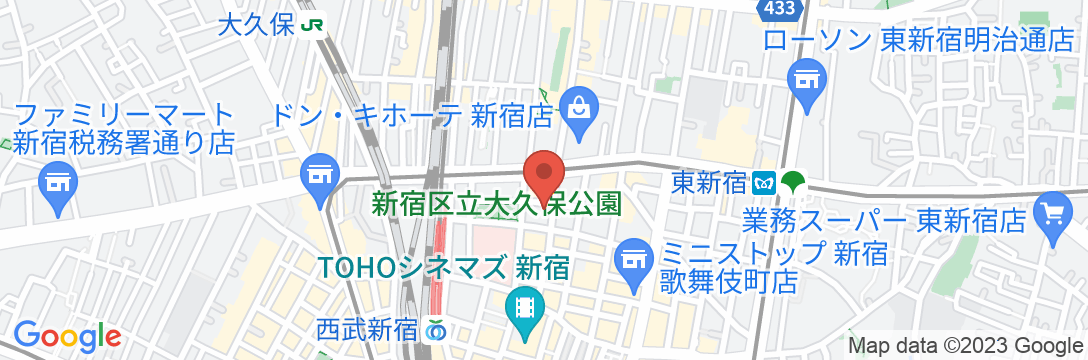 住友不動産ホテル ヴィラフォンテーヌ東京新宿の地図